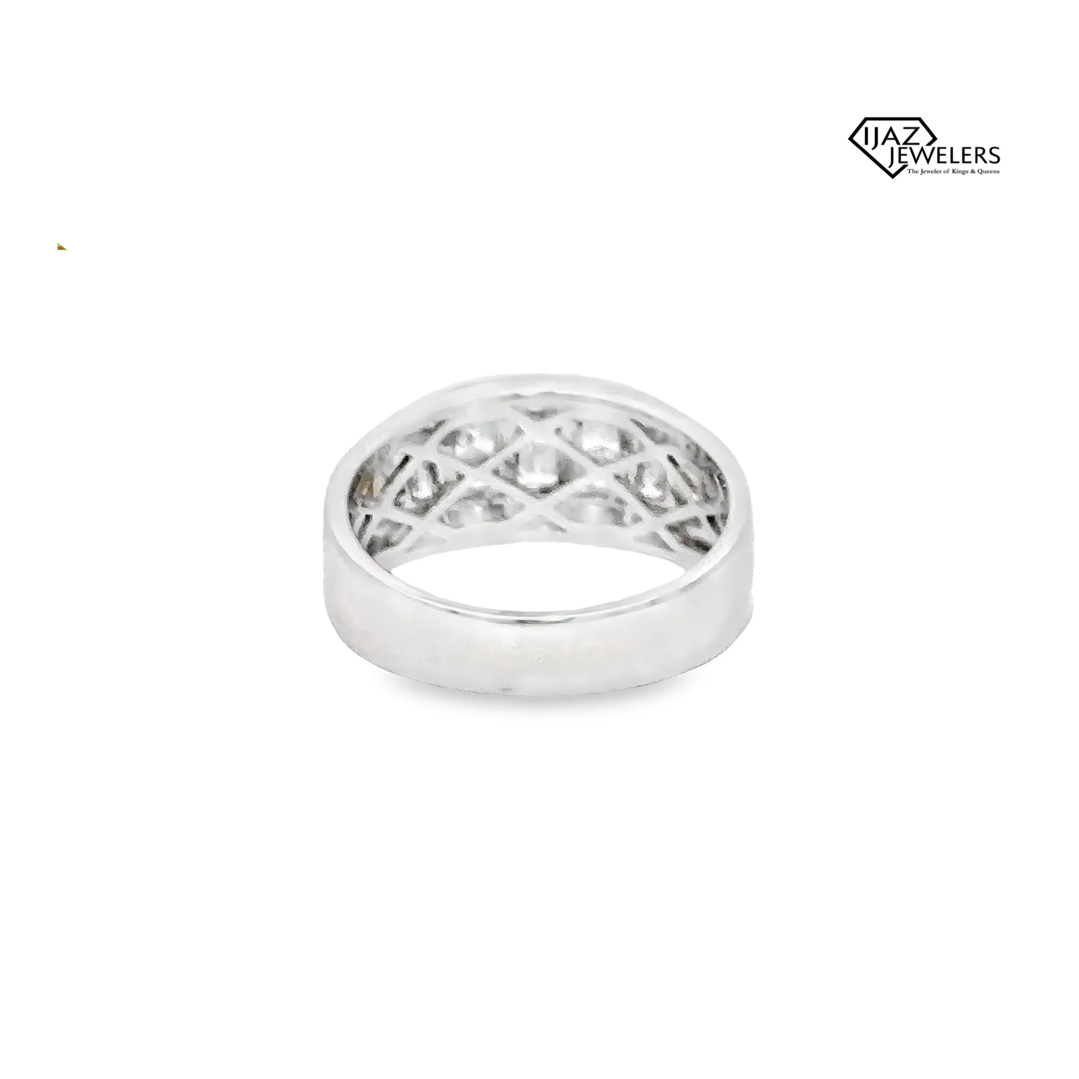 10K White Gold 1.00 CTW Diamond Men's Band