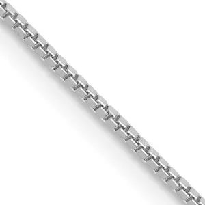 14KT White Gold 26-inch 0.7MM Box Pendant Chain