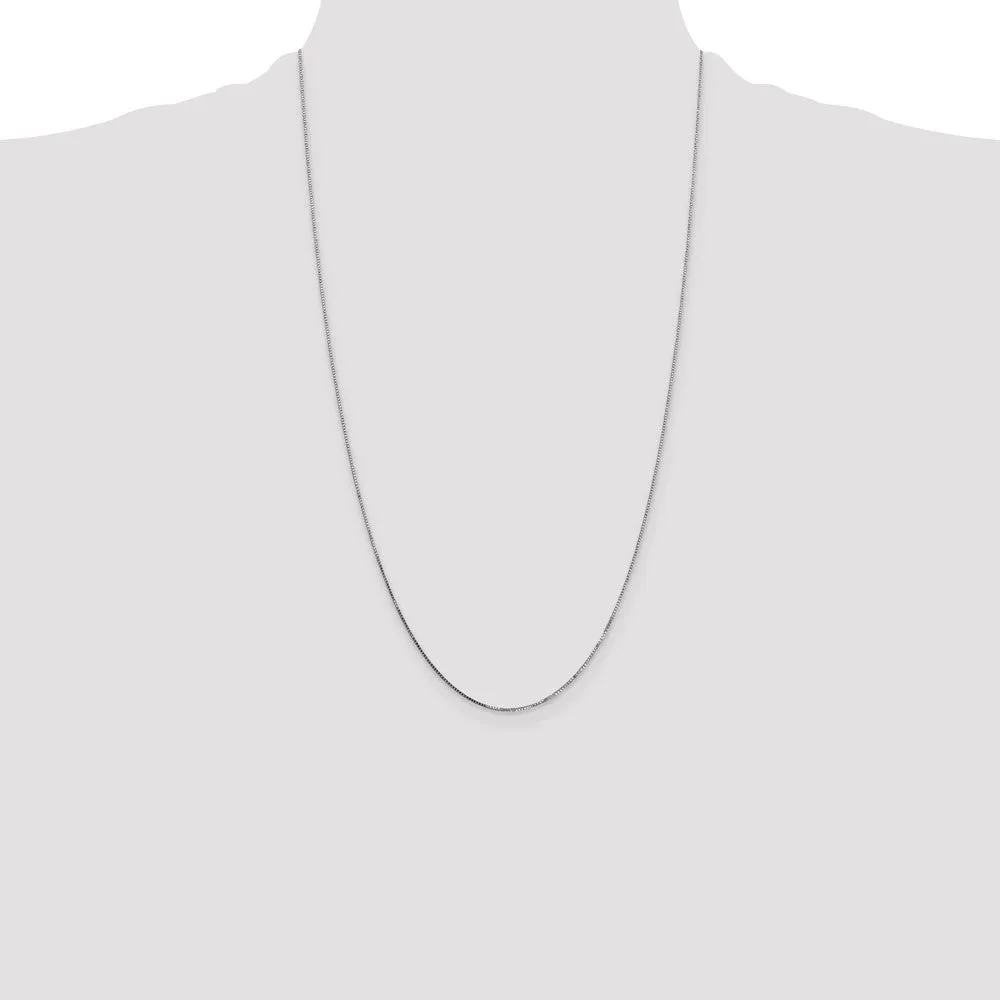 14KT White Gold 26-inch 0.7MM Box Pendant Chain