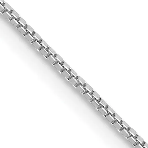 14KT White Gold 26-inch 0.7MM Box Pendant Chain