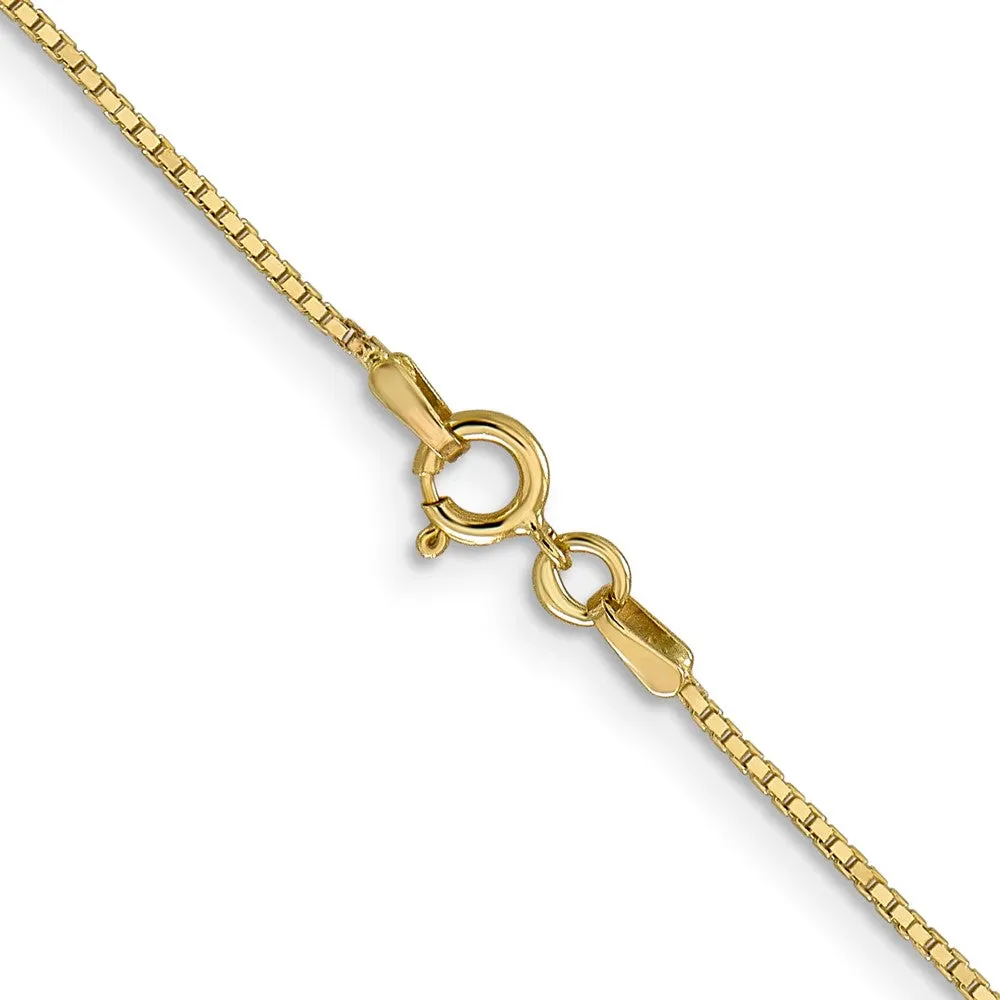 14KT Yellow Gold 24-inch 0.9MM Box Pendant Chain