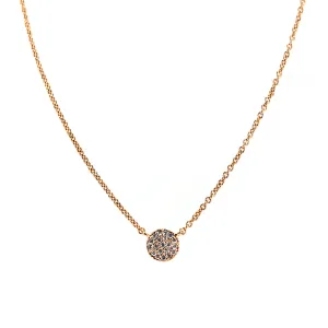 4615 YG CZ Pave Necklace