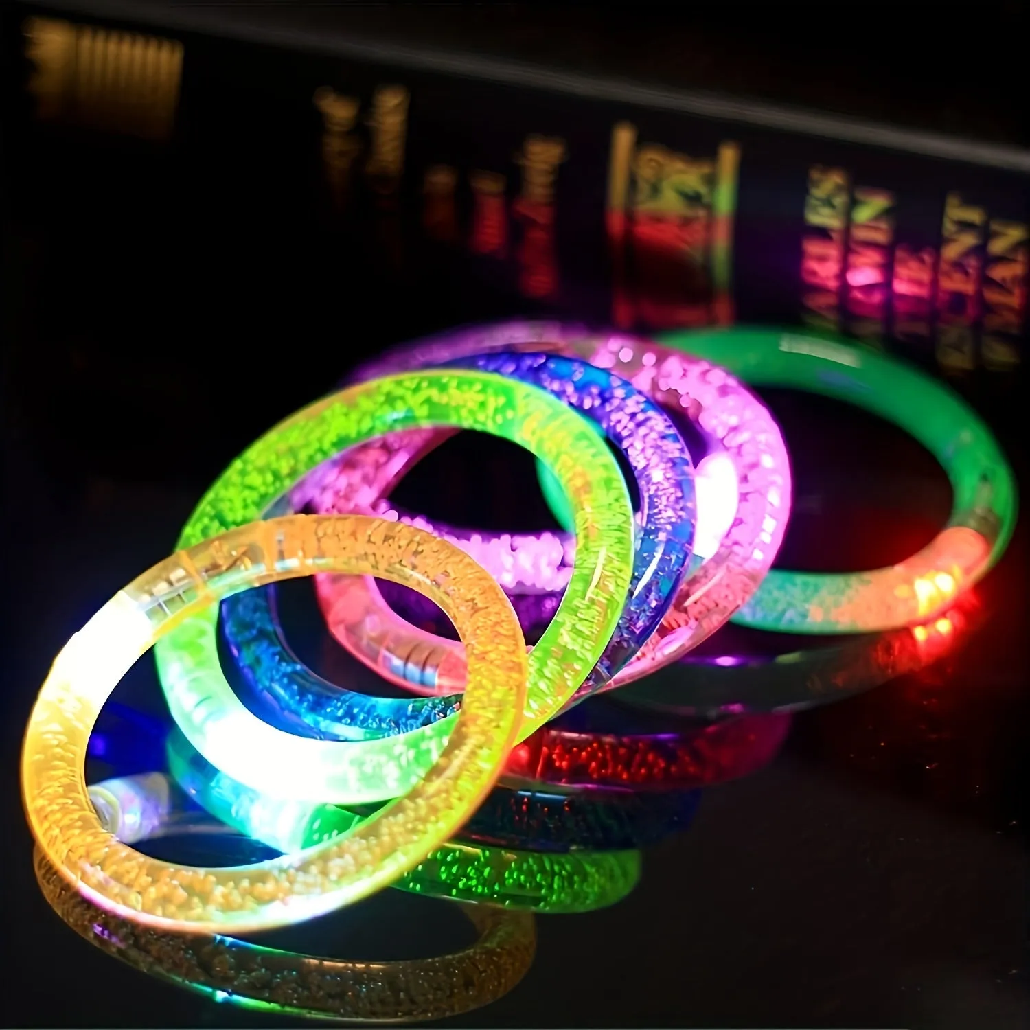 6PC Glow In The Dark LED Bracelets  Party Favors