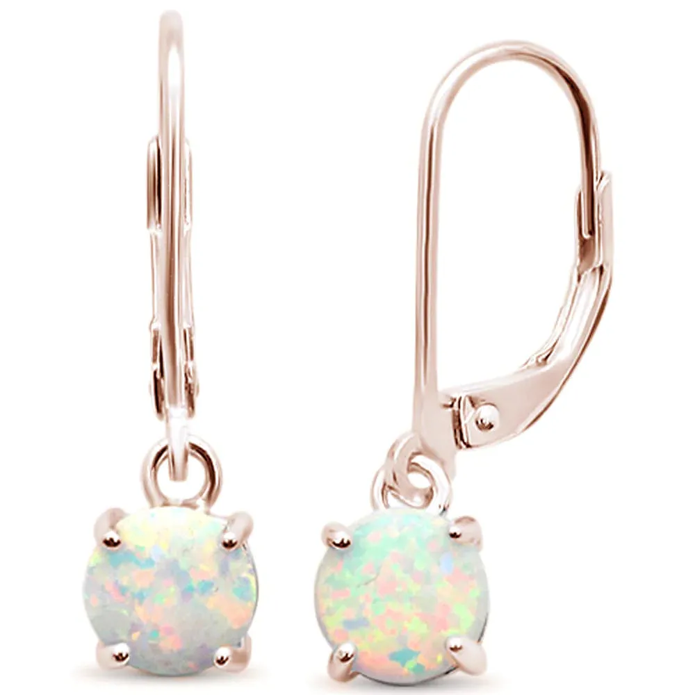 925 Sterling Silver Larimar, White, Blue, Pink Opal Earrings With Safety Clip Backs for Women, Girls.