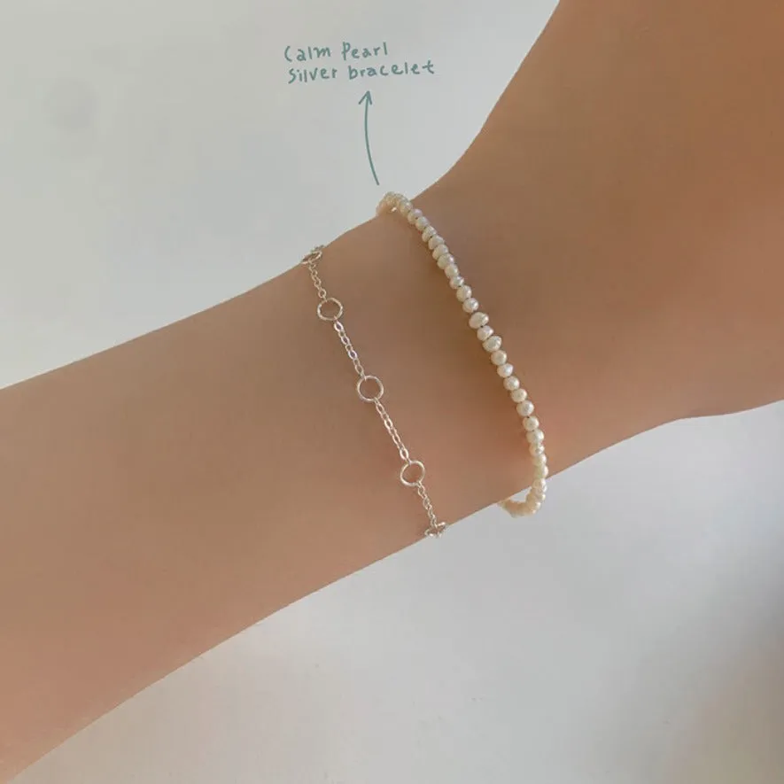 925 Sterling Silver Women Minimalist Knot Silver Electroplating Bracelets