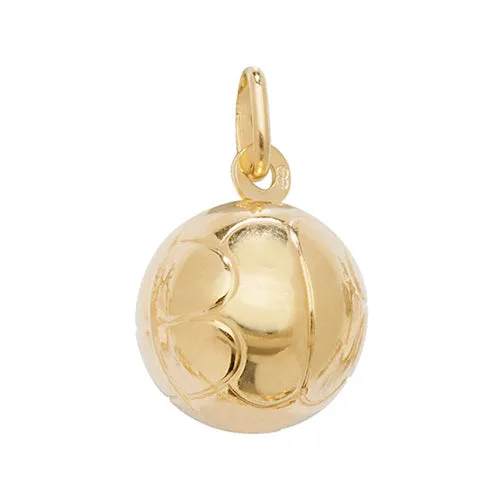 9CT GOLD FOOTBALL PENDANT