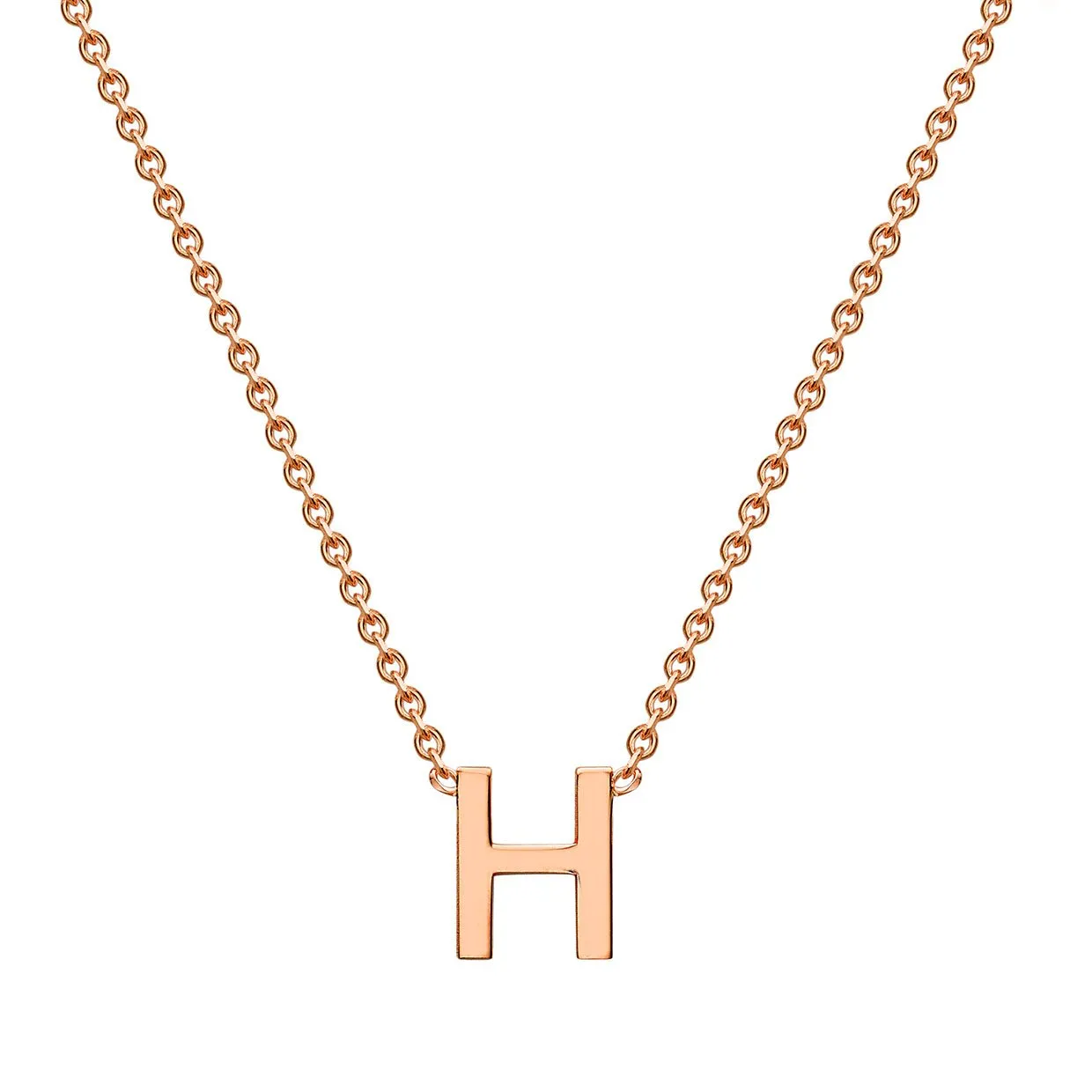 9K Gold 'H' Initial Necklace - 1.19.0157