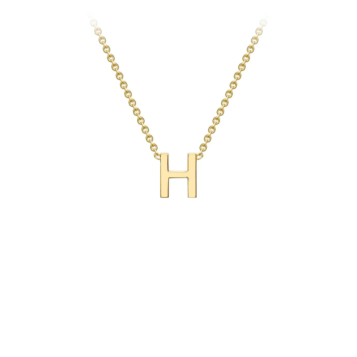 9K Gold 'H' Initial Necklace - 1.19.0157