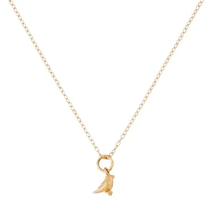 9kt Gold Bird Pendant Necklace