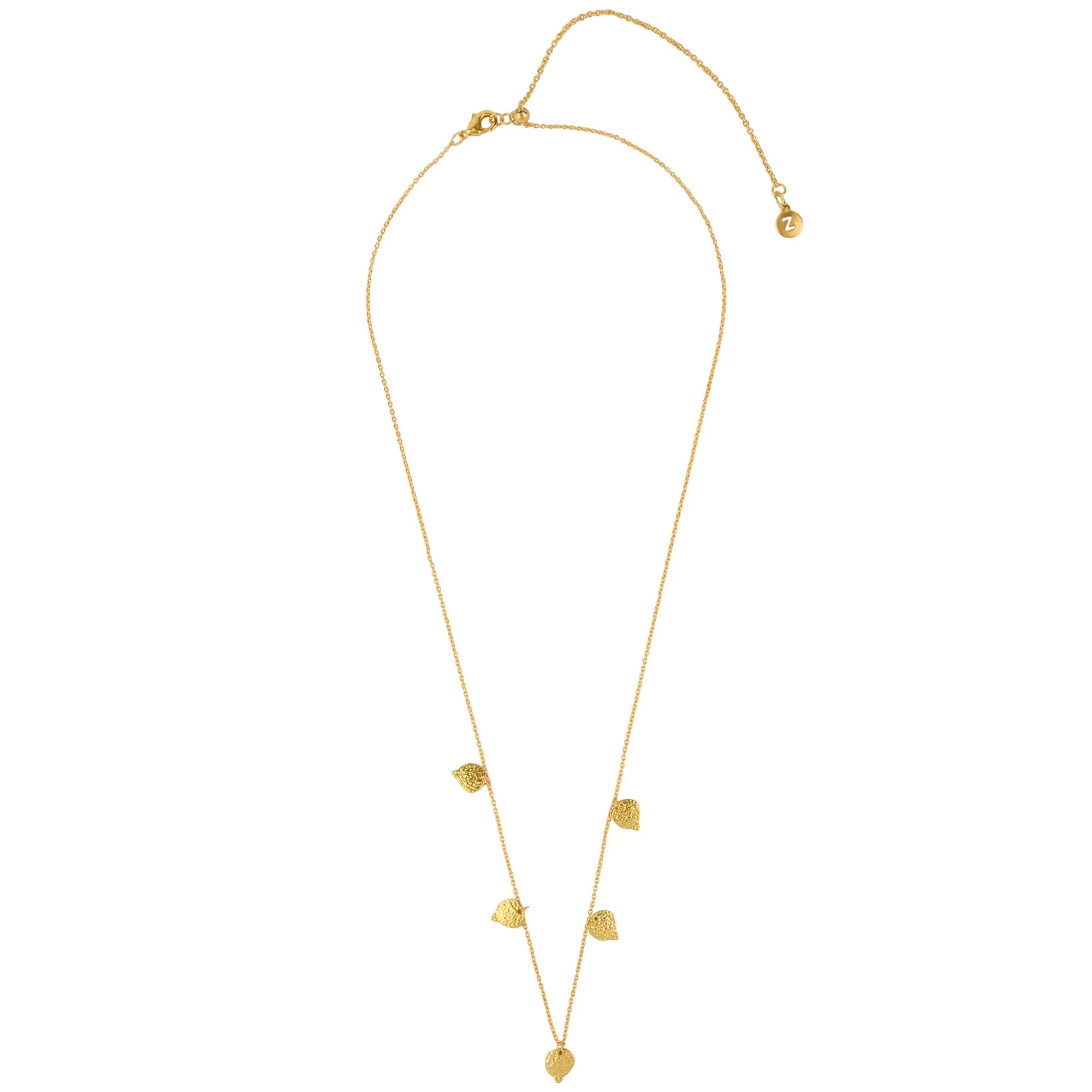 Accessorize London Women's Z Real Gold Plated Station Bobble Charm Necklace