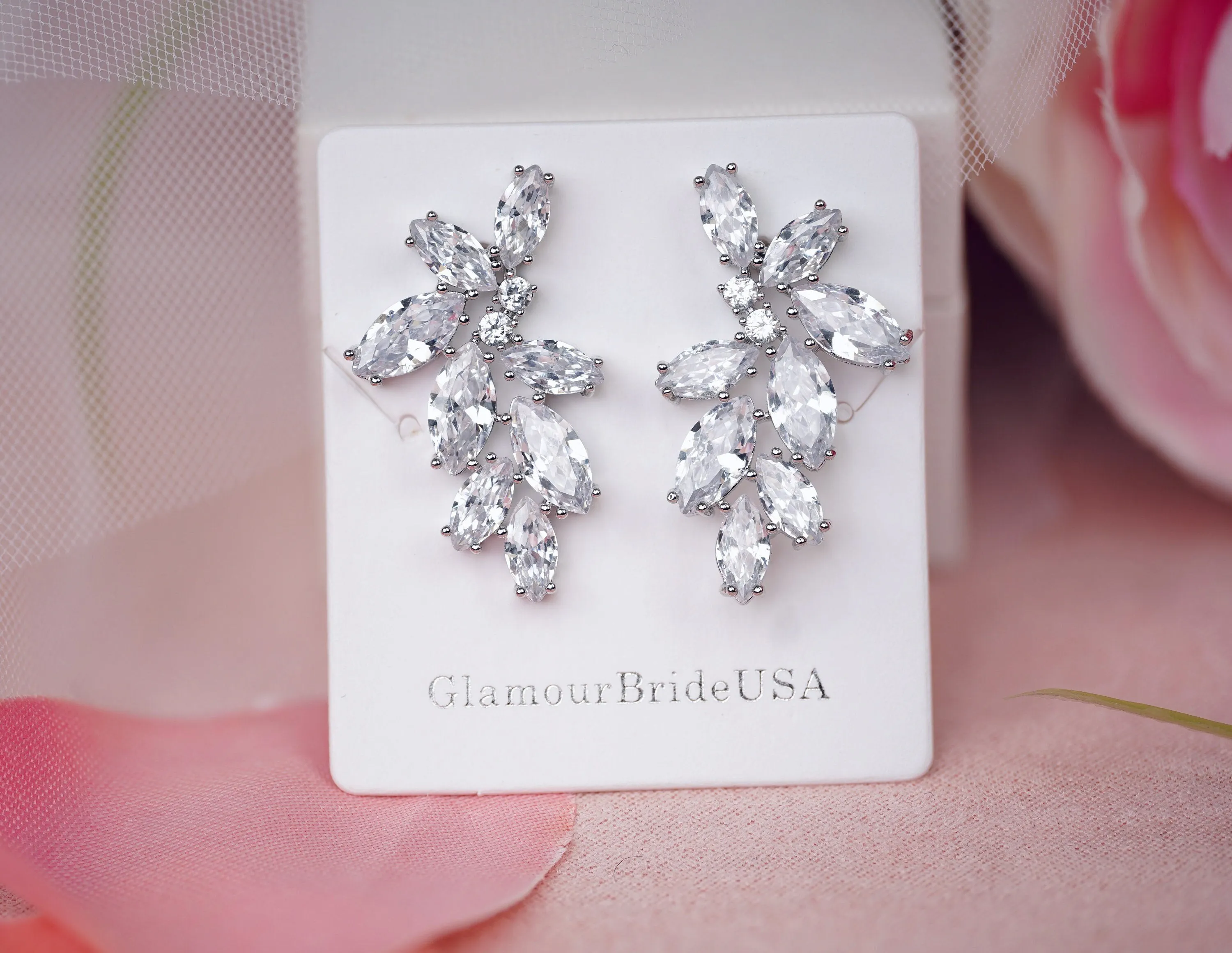 April - Crystal Stud Earrings