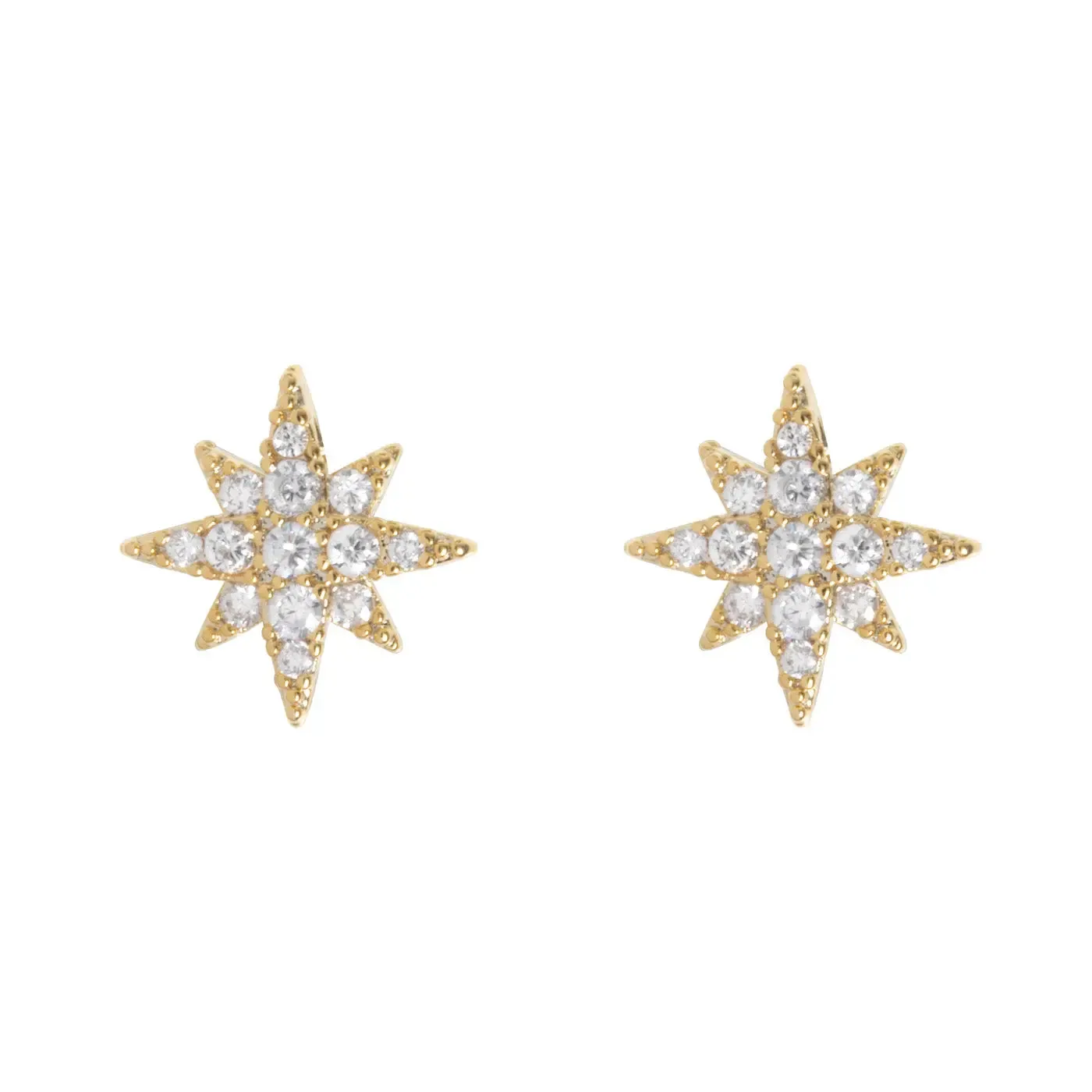 Aurora - Crystal Star Stud Earrings