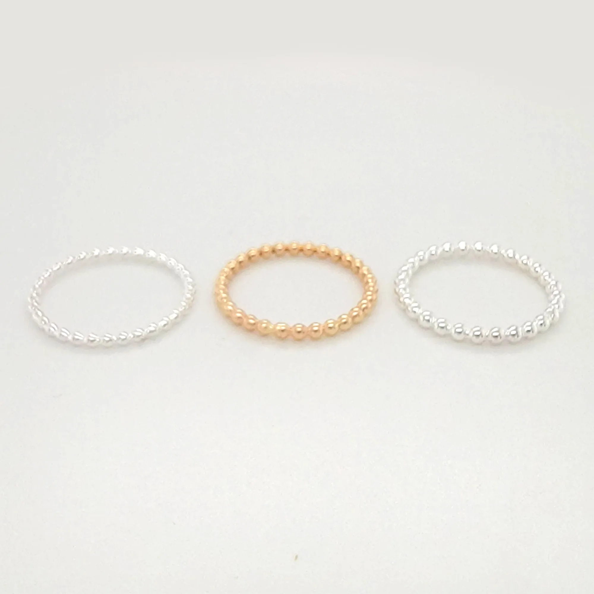 Ball Bead Ring, Stackable Bubble Ring - CG477R. Starts at