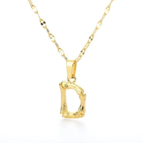 Bamboo Yellow Gold Necklace