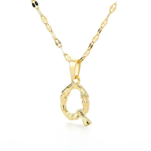 Bamboo Yellow Gold Necklace