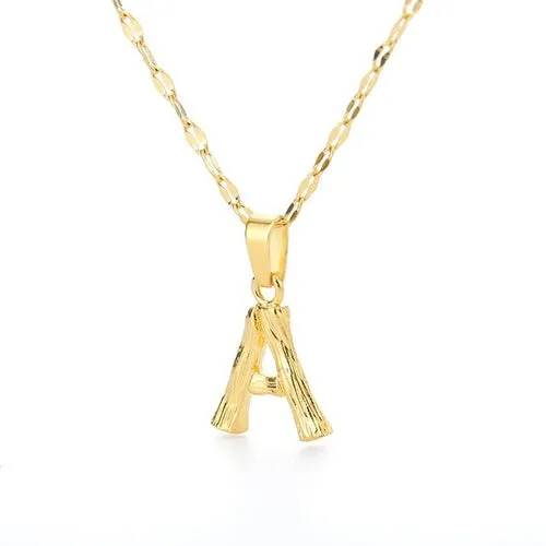 Bamboo Yellow Gold Necklace