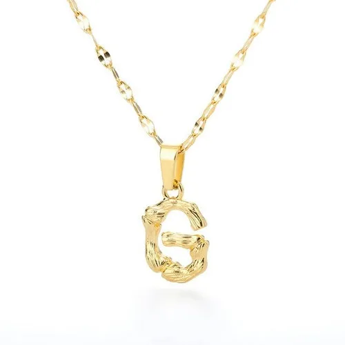 Bamboo Yellow Gold Necklace