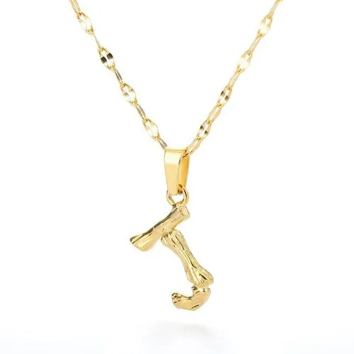 Bamboo Yellow Gold Necklace