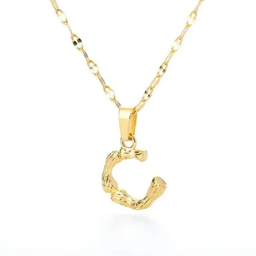 Bamboo Yellow Gold Necklace