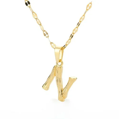 Bamboo Yellow Gold Necklace