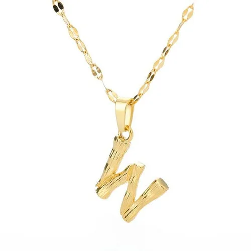 Bamboo Yellow Gold Necklace