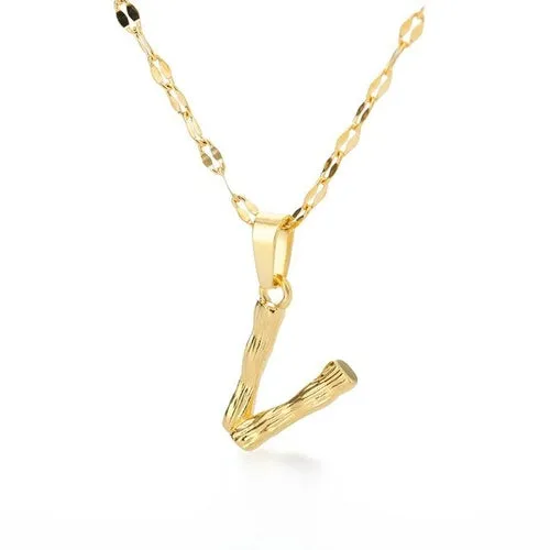 Bamboo Yellow Gold Necklace