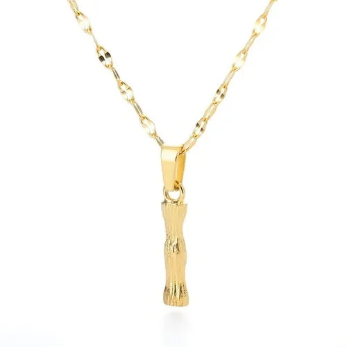 Bamboo Yellow Gold Necklace