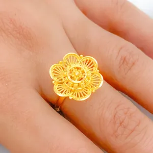 Beautiful Flower Petal Ring