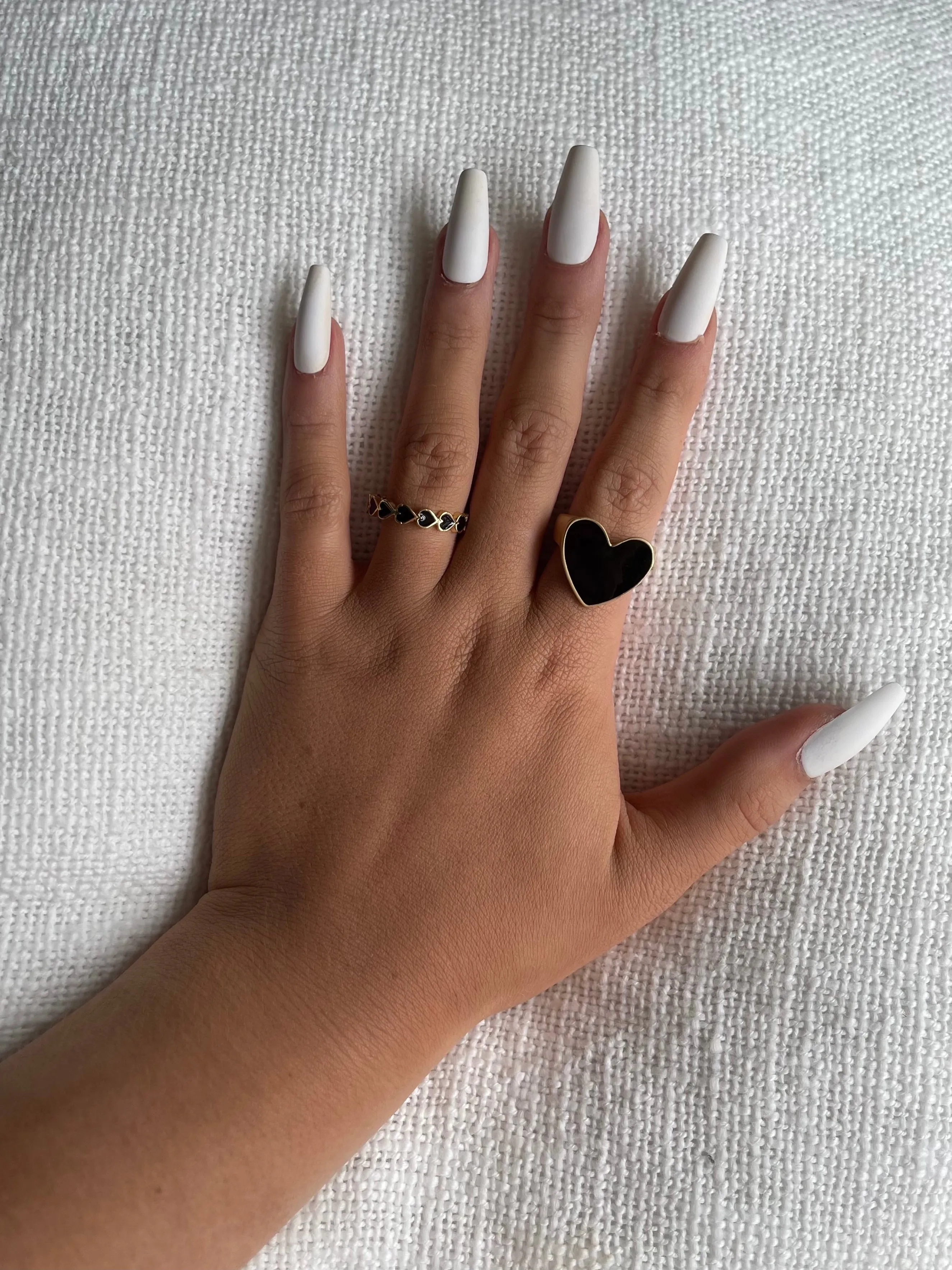 Black Heart Rings