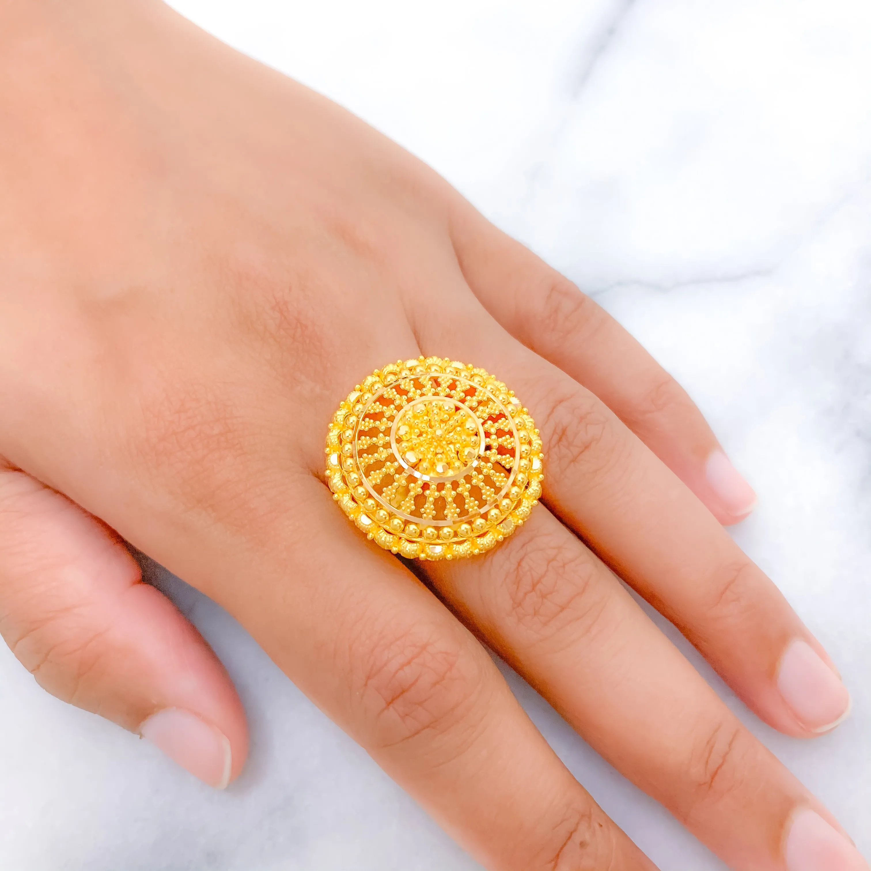 Blooming Flower Statement Ring