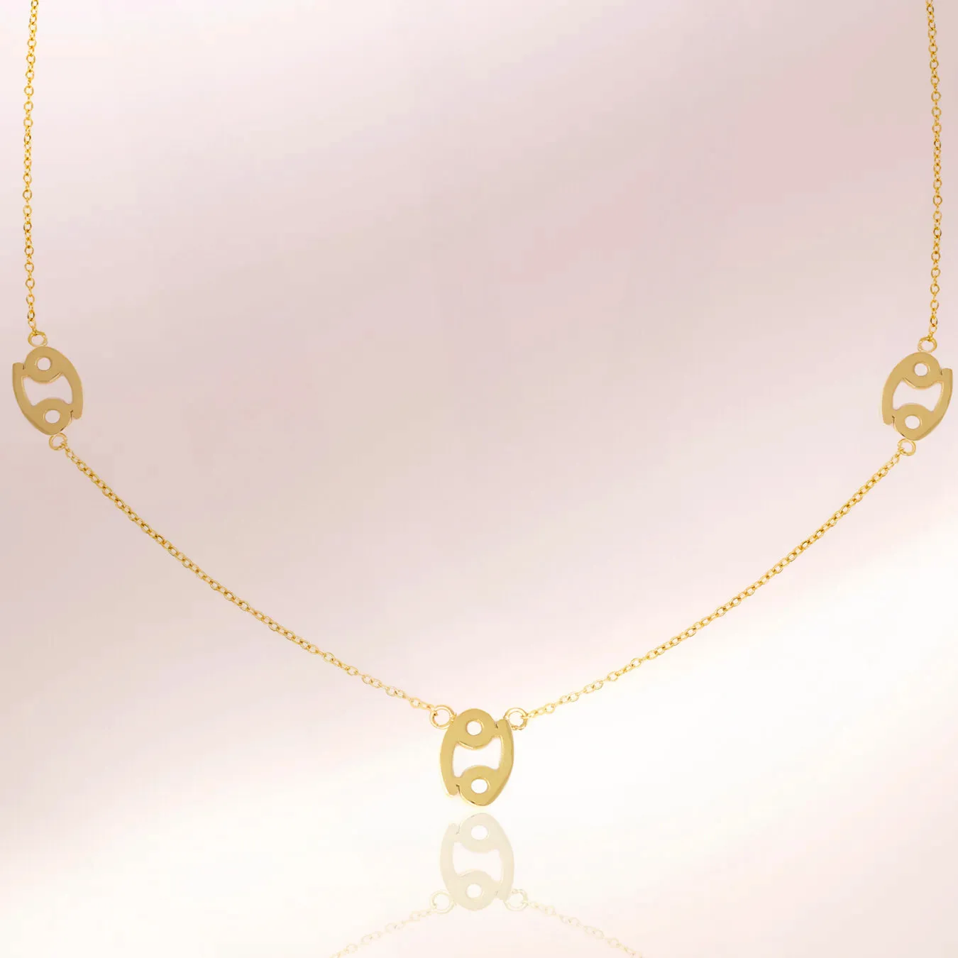 Cancer Necklace - Yellow Gold