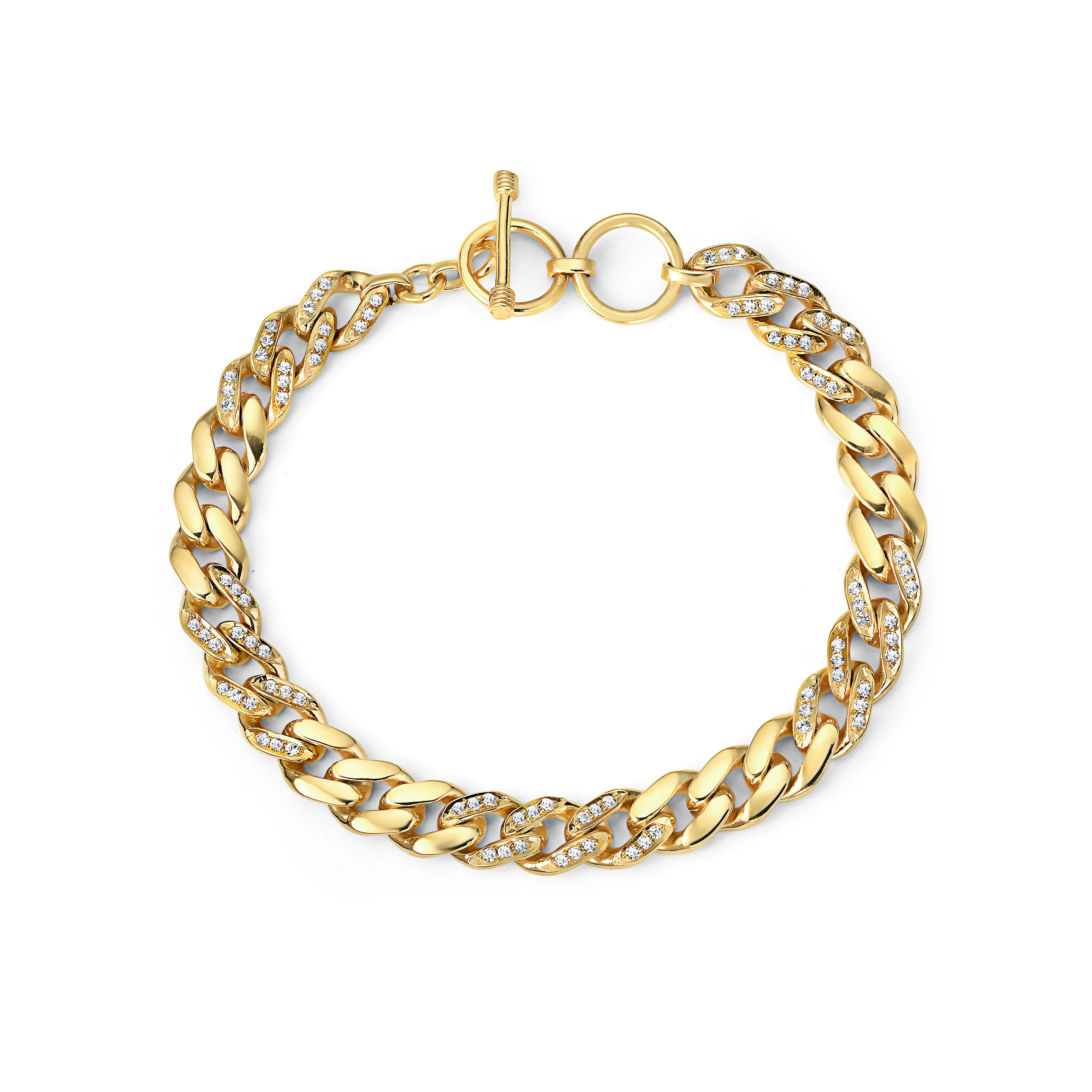 Capri Curb-Chain Vermeil Bracelet