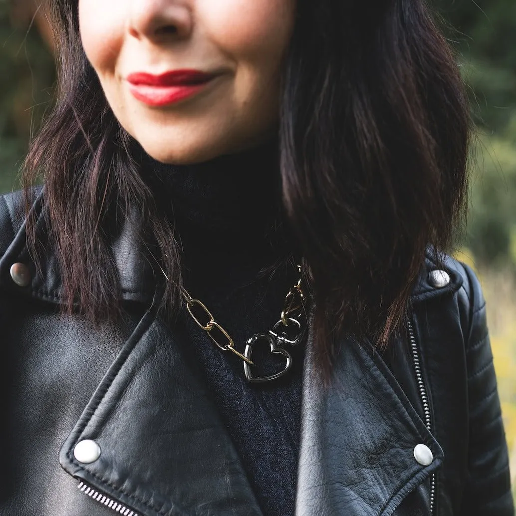 Chain Link and Heart Chokers