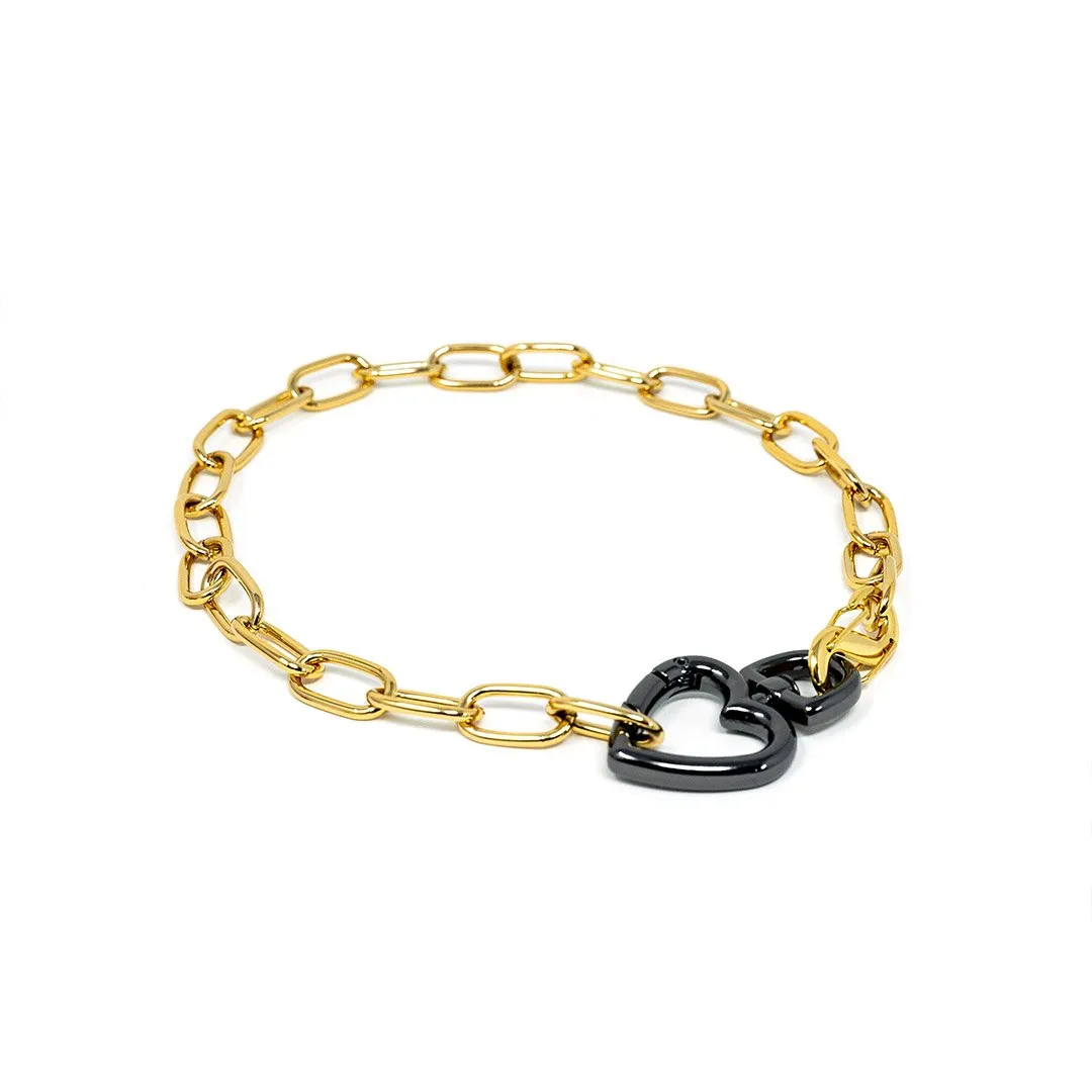 Chain Link and Heart Chokers