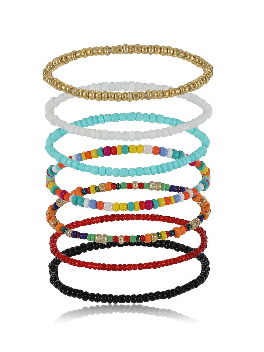 Colorful Bead Bracelet Set