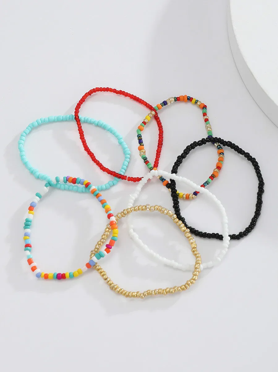 Colorful Bead Bracelet Set