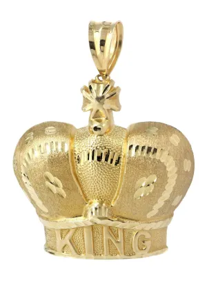 Crown 10K Gold Pendant | 27.7 Grams