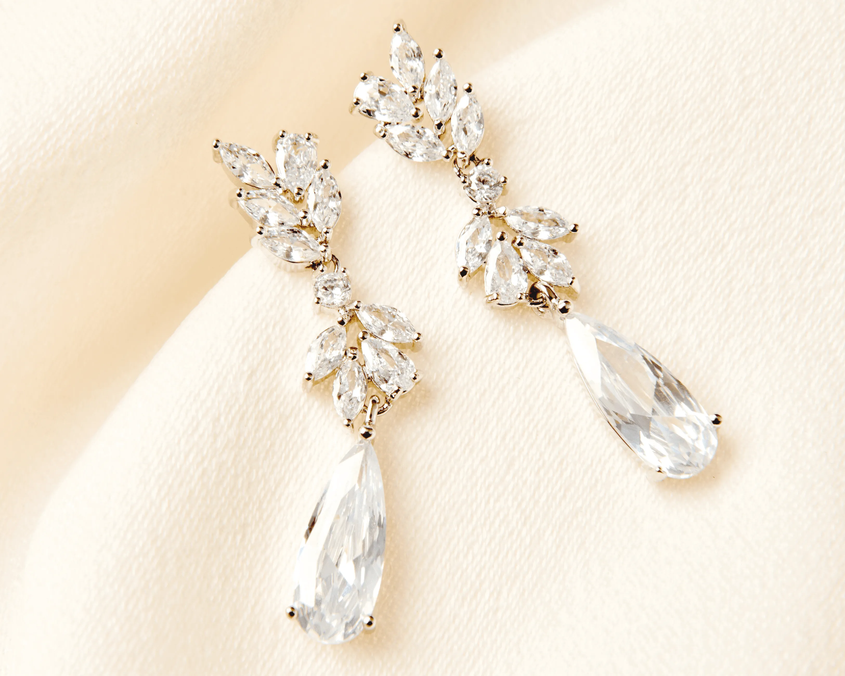 Crystal Bridal Drop Earrings