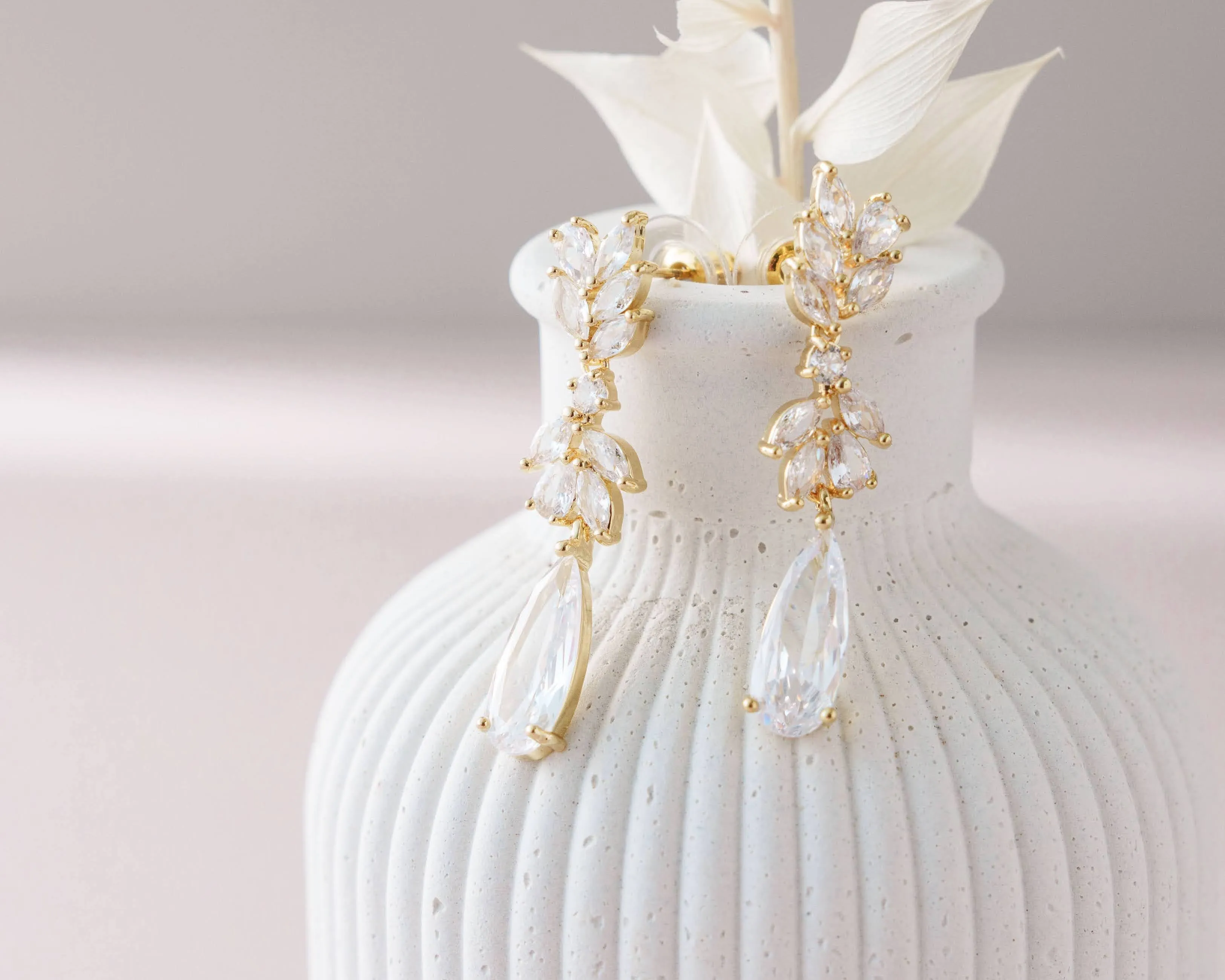 Crystal Bridal Drop Earrings