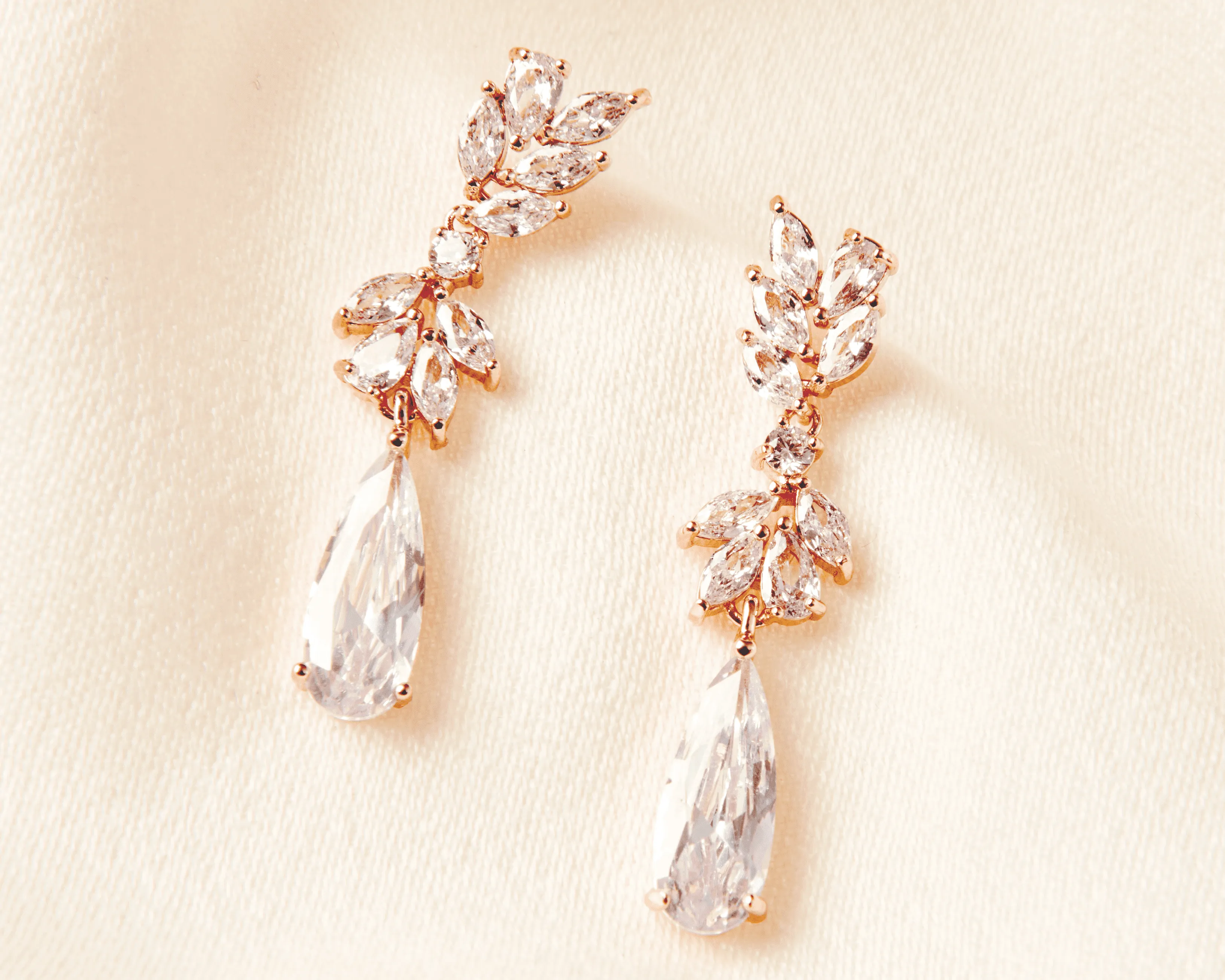 Crystal Bridal Drop Earrings