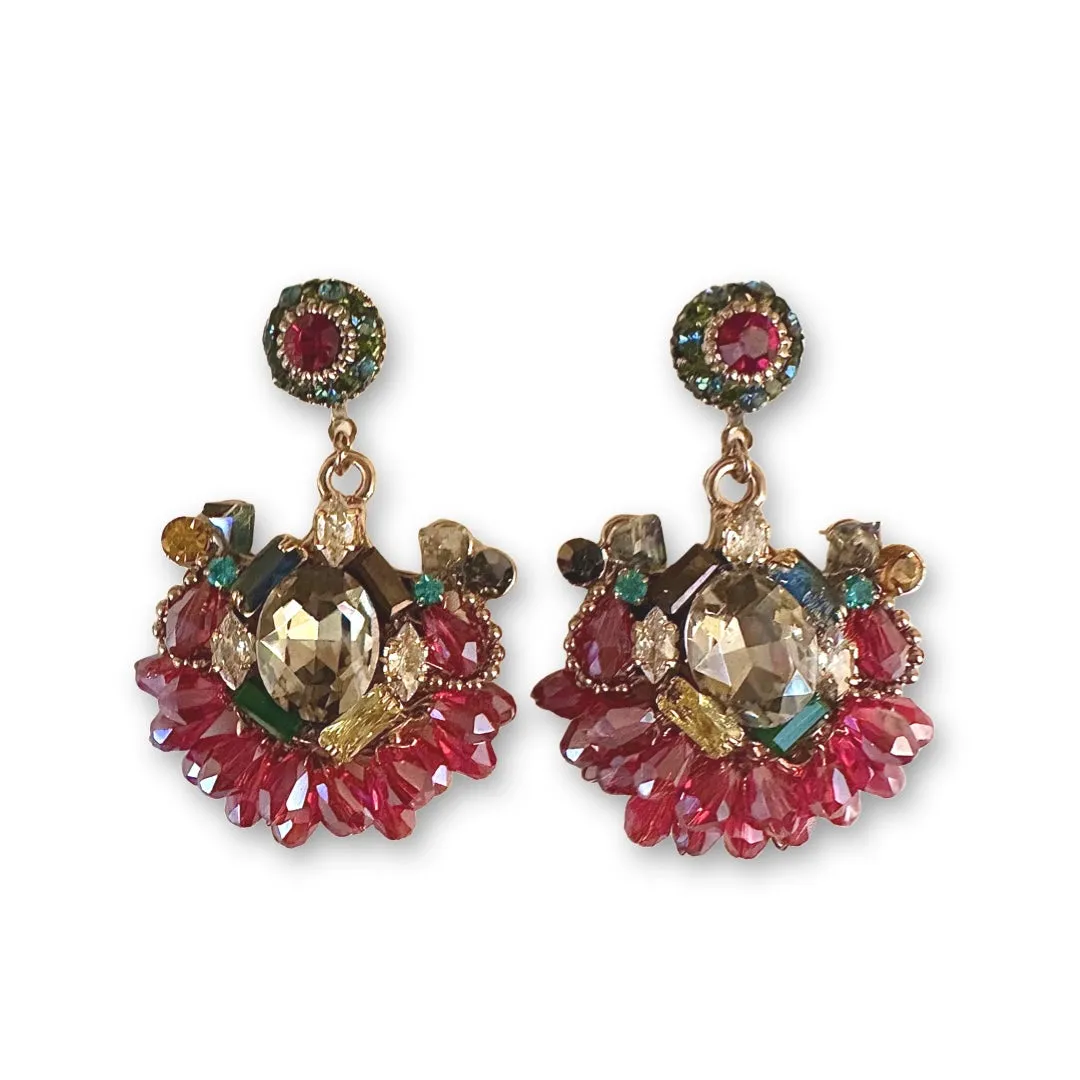 Crystie Mini Cluster Statement Earrings