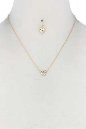 Dainty Heart Charm Necklace