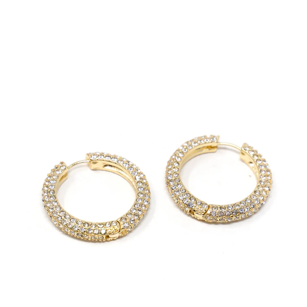 Darling Diva Crystal Hoops