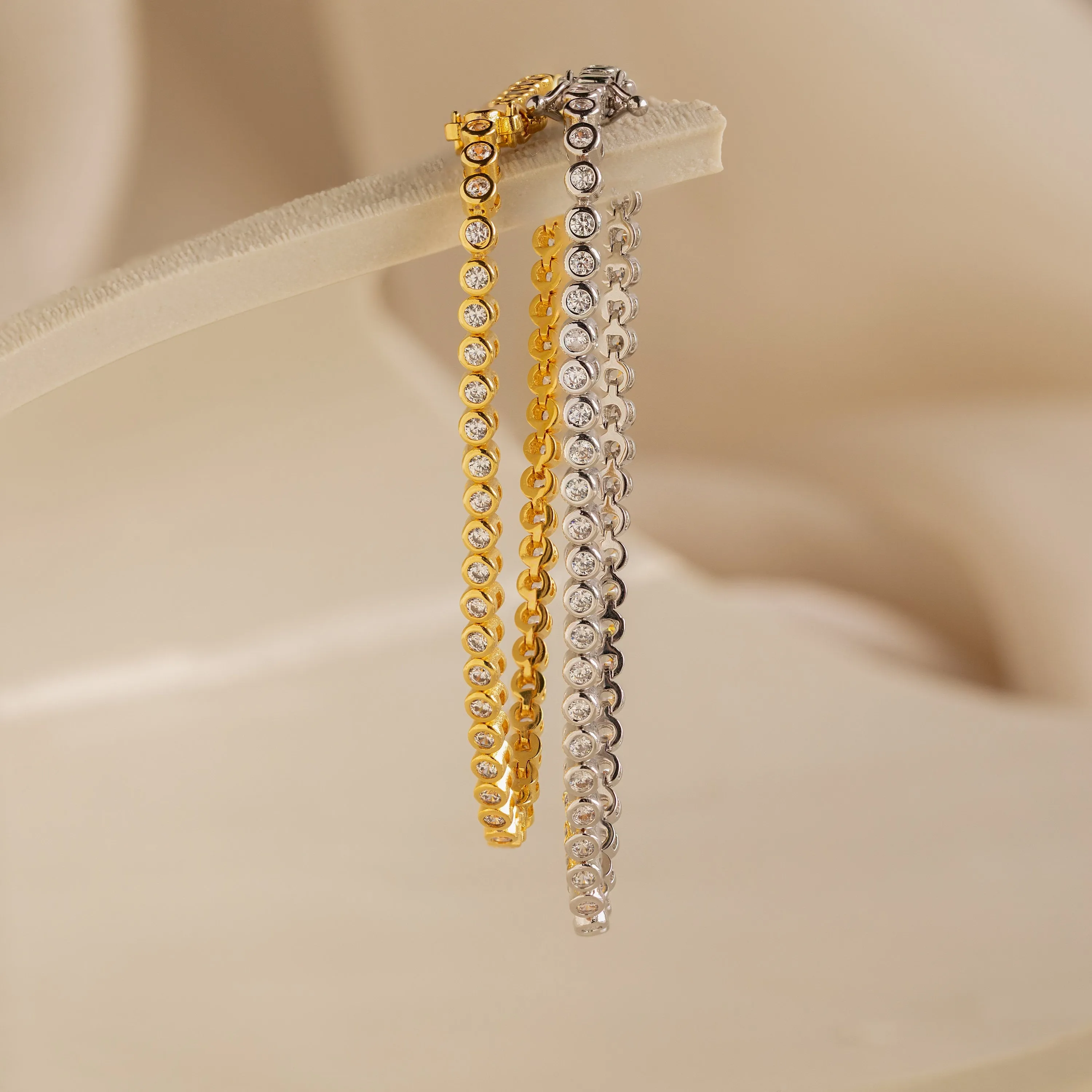 Diamond Bezel Tennis Bracelet