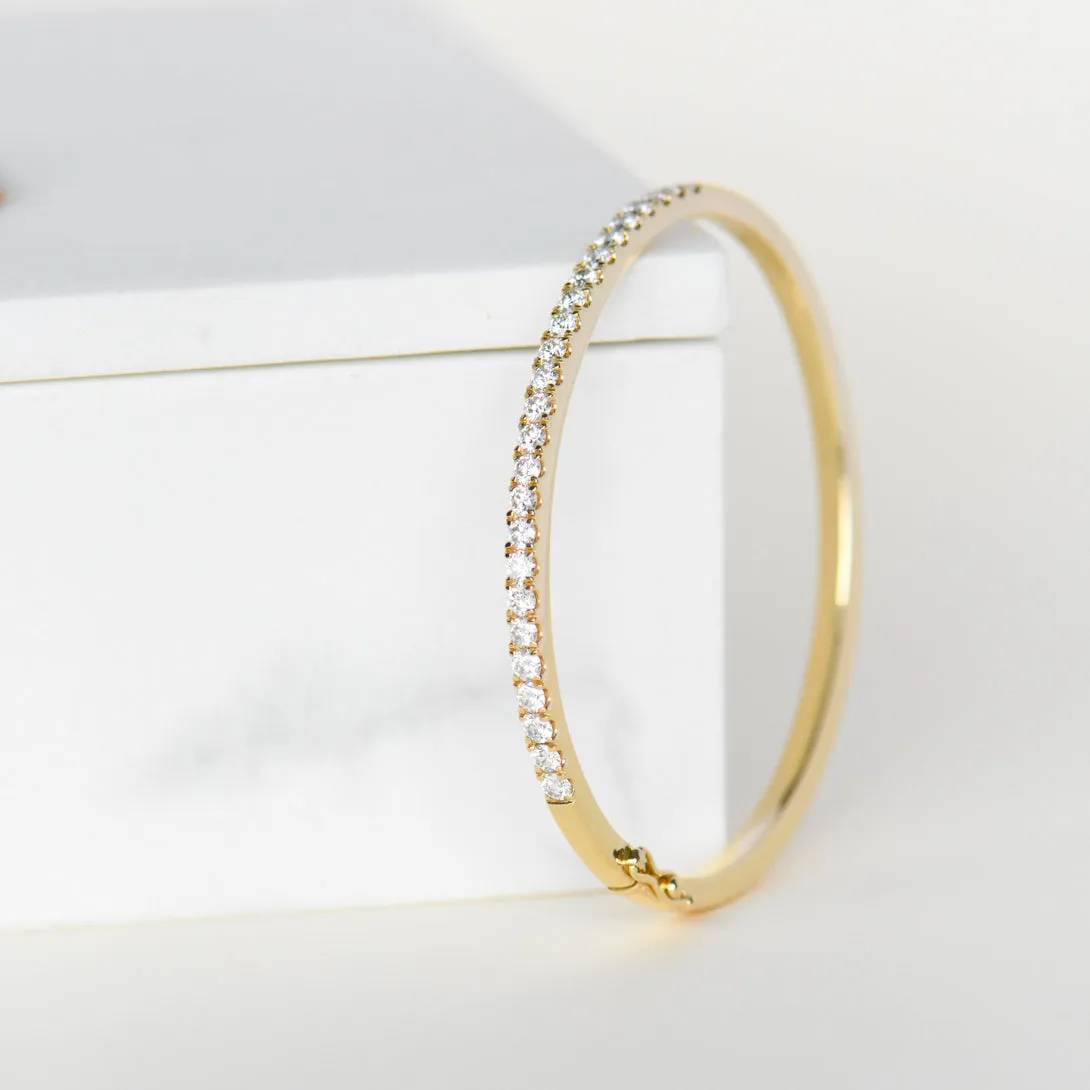 Diamond Set Bangle