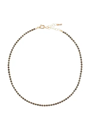 Dna020 - Stone Chain Choker Necklace