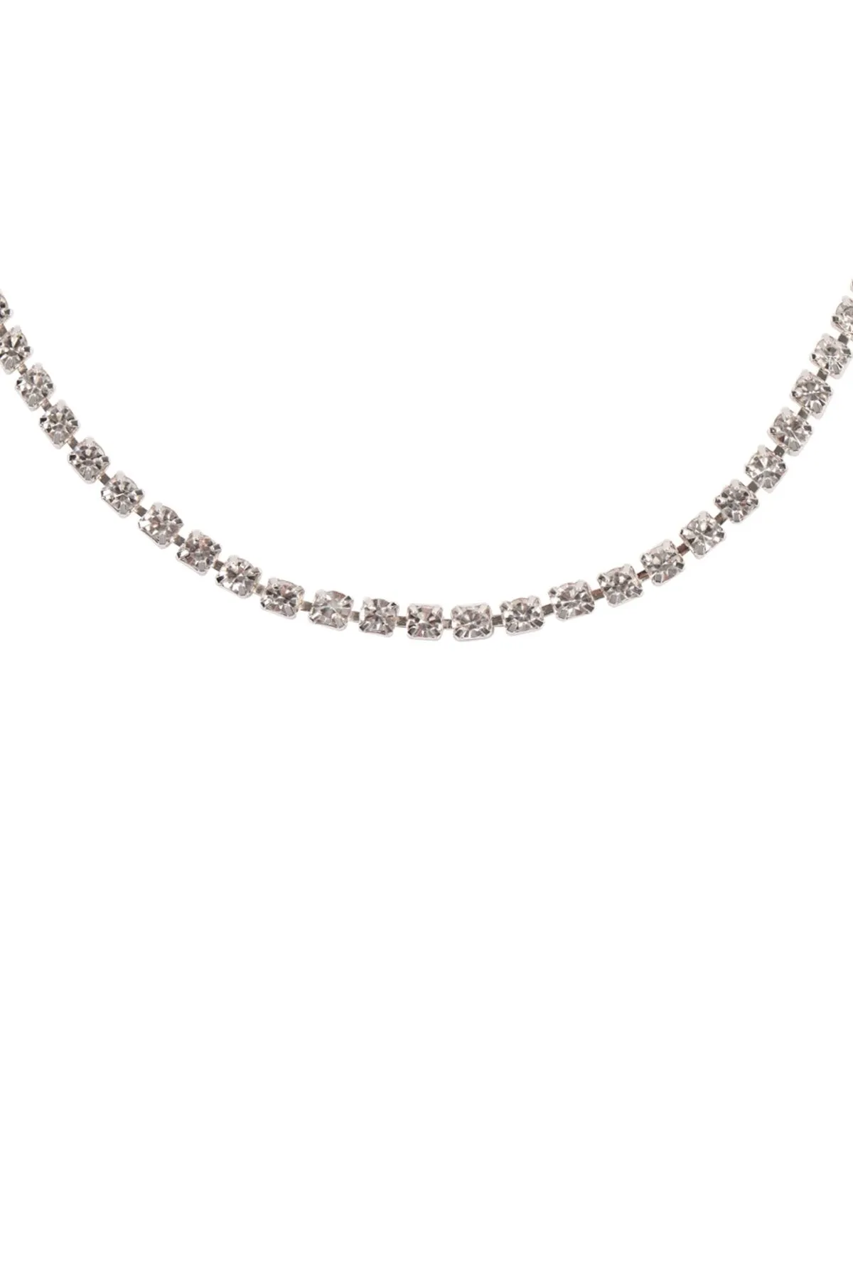 Dna020 - Stone Chain Choker Necklace