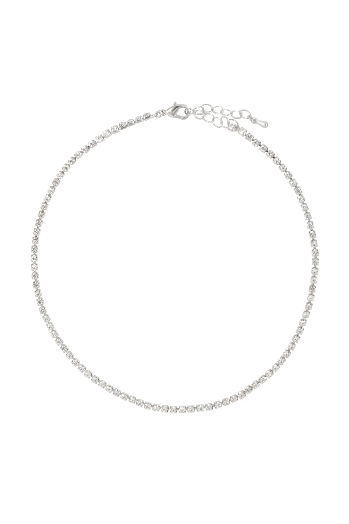 Dna020 - Stone Chain Choker Necklace