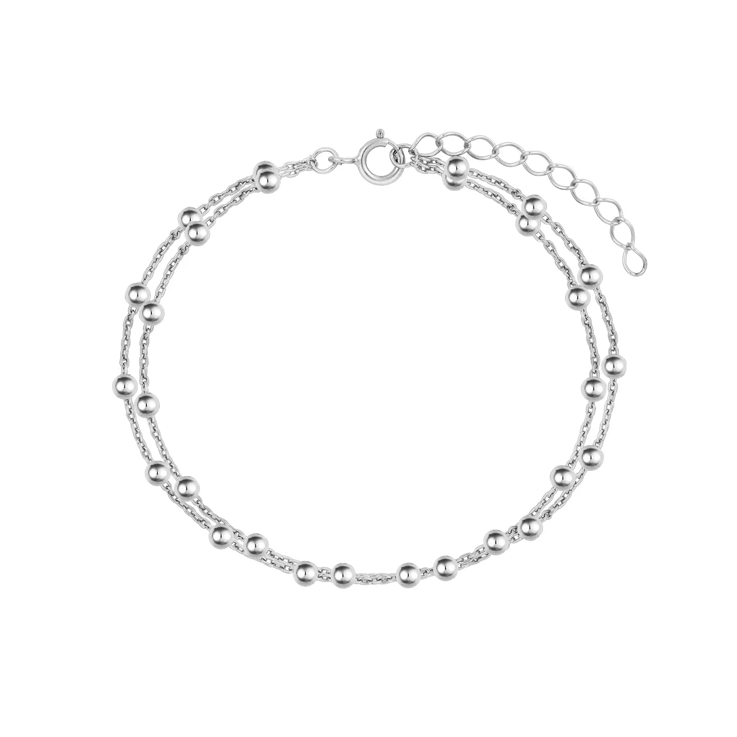 Double Satellite Chain Bracelet