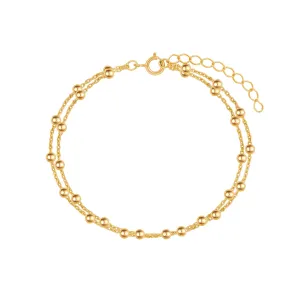 Double Satellite Chain Bracelet